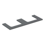 Geberit Plan de lavabo One 135x3x47cm, lava/laqué m, AS 2 fois