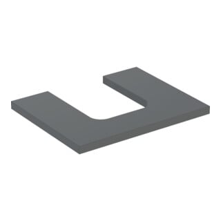 Geberit Plan de lavabo One 60x3x47 cm, lava/laqué m, découpe incl.