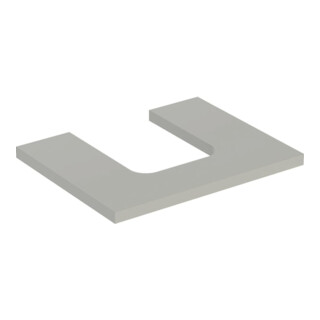Geberit Plan de lavabo One 60x3x47cm, greige/laqué m, AS mit.