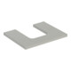 Geberit Plan de lavabo One 60x3x47cm, greige/laqué m, AS mit.-1