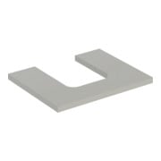 Geberit Plan de lavabo One 60x3x47cm, greige/laqué m, AS mit.