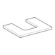 Geberit Plan de lavabo One 60x3x47cm, greige/laqué m, AS mit.