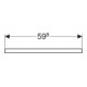 Geberit Plan de lavabo One 60x3x47cm, greige/laqué m, AS mit.