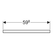 Geberit Plan de lavabo One 60x3x47cm, greige/laqué m, AS mit.-5