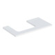 Geberit Plan de lavabo One 90x3x47 cm, blanc laqué, découpe à gauche-1