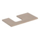 Geberit Plan de lavabo One 90x3x47 cm, chêne/bois de mélèze, découpe gauche-1