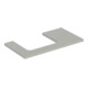 Geberit Plan de lavabo One 90x3x47 cm, greige/laqué, découpe gauche-1