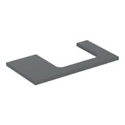 Geberit Plan de lavabo One 90x3x47 cm, lava/laqué ma, découpe re