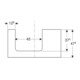 Geberit Plan de lavabo One 90x3x47 cm, sable-gris/g, découpe gauche