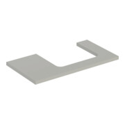 Geberit Plan de lavabo One 90x3x47cm, greige/laqué, découpe droite