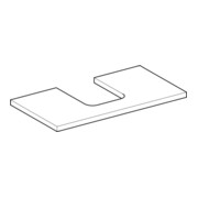 Geberit Plan de lavabo One 90x3x47cm, greige/laqué m, AS mit.-2
