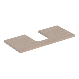 Geberit Plan de vasque One 105x3x47 cm, chêne/bois Mela, AS mit.