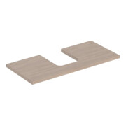 Geberit Plan de vasque One 105x3x47 cm, chêne/bois Mela, AS mit.