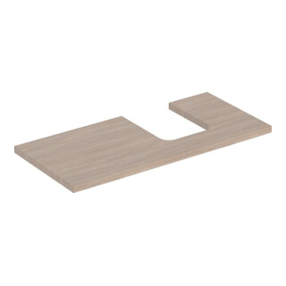 Geberit Plan de vasque One 105x3x47 cm, chêne/bois mélaminé, découpe