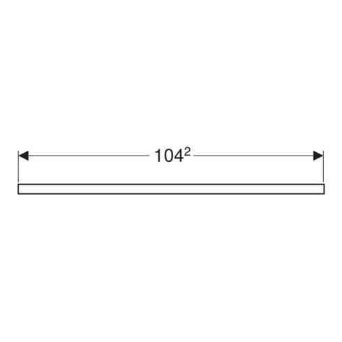 Geberit Plan de vasque One 105x3x47 cm, chêne/bois mélaminé, découpe