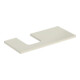 Geberit Plan de vasque One 105x3x47 cm, sable-gris/gauche, découpe à gauche-1