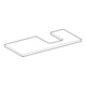 Geberit Plan de vasque One 105x3x47 cm, sable-gris/H I P, découpe à droite
