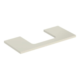 Geberit Plan de vasque One 105x3x47 cm, sable-gris/l hg, découpe incl.