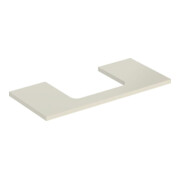 Geberit Plan de vasque One 105x3x47 cm, sable-gris/l hg, découpe incl.