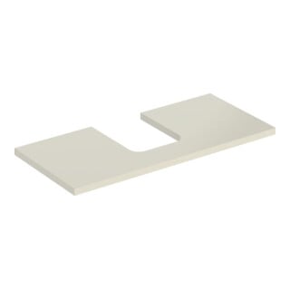 Geberit Plan de vasque One 105x3x47cm, sable-gris/l hg, découpe incl.