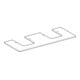Geberit Plan de vasque One 120x2x47 cm, AS 2 p., SZ, marbre bl./ma