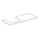 Geberit Plan de vasque One 120x2x47 cm, AS L, SZ, marbre noir/mat-4
