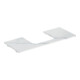 Geberit Plan de vasque One 120x2x47 cm, AS mi, pierre, marbre bl./ma-1