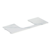 Geberit Plan de vasque One 120x2x47 cm, AS mi, pierre, marbre bl./ma