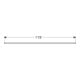 Geberit Plan de vasque One 120x2x47 cm, AS mi, pierre, marbre bl./ma