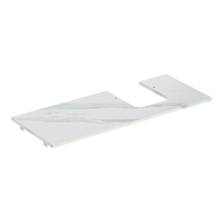 Geberit Plan de vasque One 120x2x47 cm, AS re, pierre, marbre bl./ma