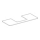 Geberit Plan de vasque One 120x2x47cm, AS mi, SZ, marbre noir/mat-5