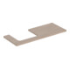 Geberit Plan de vasque One 120x3x47 cm, chêne/bois Mela, découpe gauche-1