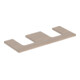 Geberit Plan de vasque One 120x3x47 cm, chêne/bois mélaminé, AS double-1