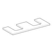 Geberit Plan de vasque One 120x3x47 cm, chêne/bois mélaminé, AS double-2