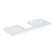Geberit Plan de vasque One 120x3x47cm, blanc/laminé brillant, avec découpe.-1
