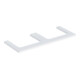 Geberit Plan de vasque One 120x3x47cm, blanc laqué, double découpe-1