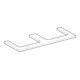 Geberit Plan de vasque One 120x3x47cm, blanc laqué, double découpe-2