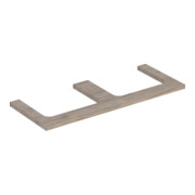Geberit Plan de vasque One 120x3x47cm, N ép./bois mélaminé, AS 2 fois