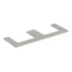 Geberit Plan de vasque One 135x3x47 cm, greige/laqué m, AS 2 fois-1