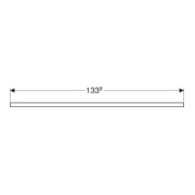 Geberit Plan de vasque One 135x3x47 cm, greige/laqué m, AS 2 fois-5