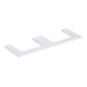 Geberit Plan de vasque One 135x3x47cm, blanc/lot brillant, découpe 2 fois-1