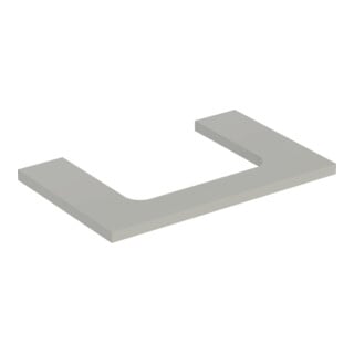 Geberit Plan de vasque One 75x3x47 cm, greige/laqué m, AS mit.