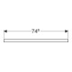 Geberit Plan de vasque One 75x3x47 cm, greige/laqué m, AS mit.-2