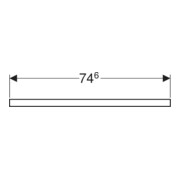Geberit Plan de vasque One 75x3x47 cm, greige/laqué m, AS mit.-2