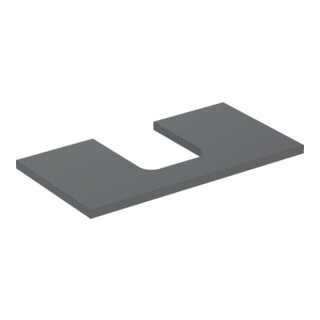 Geberit Plan de vasque One 75x3x47 cm, lava/laqué m, découpe incl.