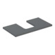Geberit Plan de vasque One 75x3x47 cm, lava/laqué m, découpe incl.-1