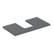 Geberit Plan de vasque One 75x3x47 cm, lava/laqué m, découpe incl.