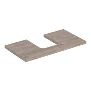 Geberit Plan de vasque One 75x3x47 cm, N ép./bois mélaminé, AS mit.