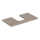 Geberit Plan de vasque One 75x3x47 cm, N ép./bois mélaminé, AS mit.-1