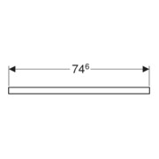 Geberit Plan de vasque One 75x3x47 cm, N ép./bois mélaminé, AS mit.-5
